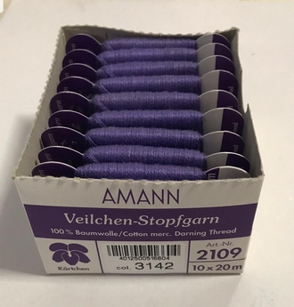 Darning Thread AMANN 20m (10 pcs), Purple